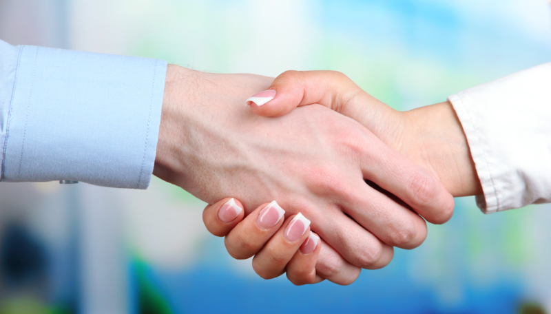 Business,Handshake,On,Bright,Background