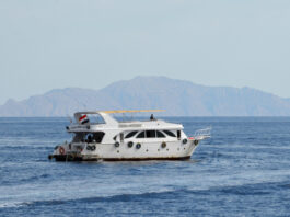 Sail,Boat,Ship,With,Tourists,In,Ras,Mohamed,National,Park